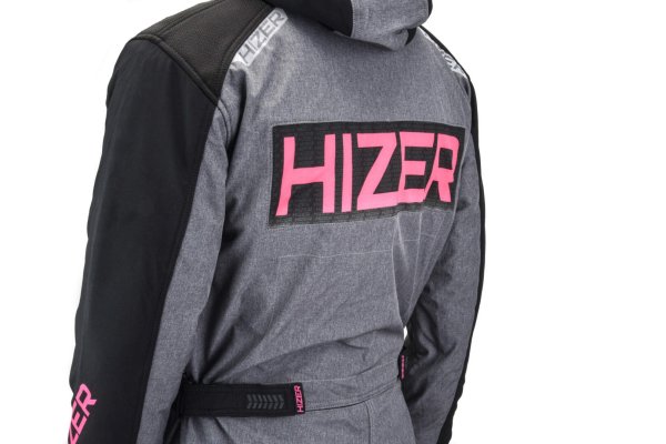 Комбинезон для снегохода (женский) HIZER #4 black-gray (текстиль) (XL)